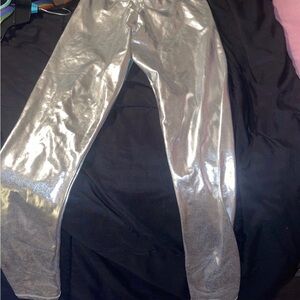 Shiny Silver Leggings
